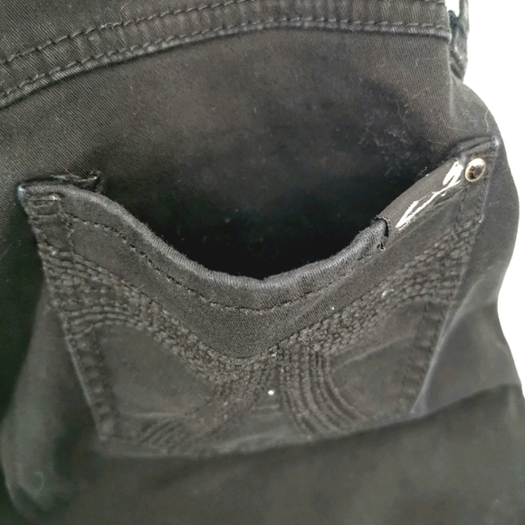 Seven7 Women's 6 Black Skinny Bling Jeans Cotton - Picture 12 of 14